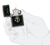 Zippo Spiritual Tree Moon Phases, Black Ice Lighter #48636