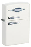 Zippo Retro Refrigerator, White Matte Finish Windproof Lighter #49636