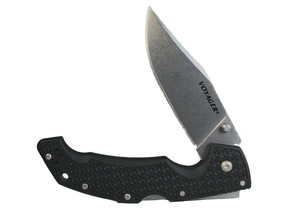 Cold Steel Large Voyager, Plain Edge, AUS10A Steel + Clip #29AC