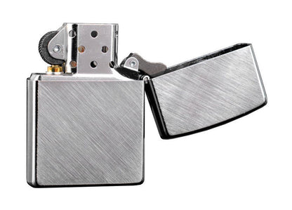 Zippo Diagonal Weave, Classic Brushed Chrome Finish, Genuine Lighter #28182