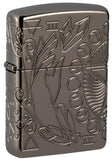 Zippo 360° Armor Black Ice MultiCut Sprirtual Design Windproof Lighter #49689