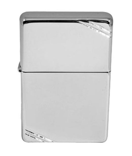 Zippo 1937 Vintage Replica Lighter, w/ Slashes, High Polish Chrome #260