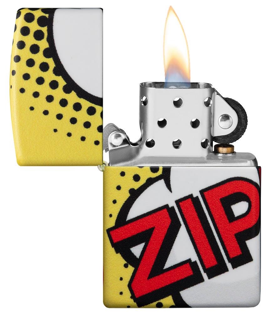 Zippo 50s Pop Art 540° Comic Book Design, Windproof Lighter #49533