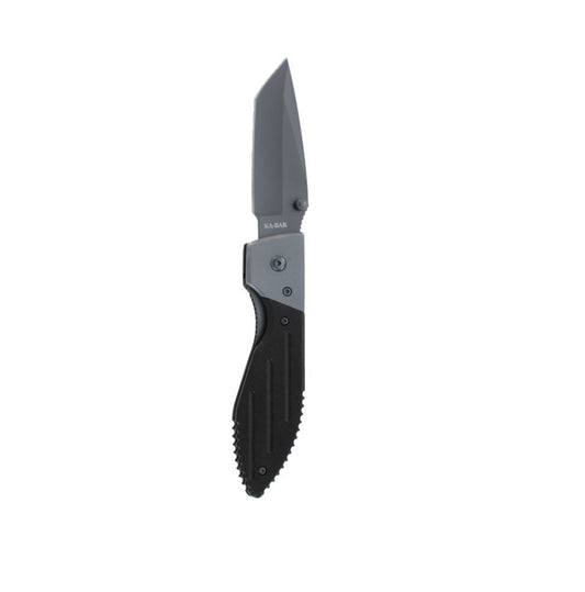 Ka-Bar Warthog Folder, Tanto, Black, Straight Edge #3074