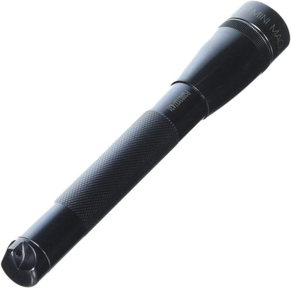 MAGLITE Mini PRO LED Flashlight, Gray, 2-Cell AA + Holster, 332 Lumens #SP2P09H