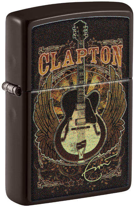Zippo Eric Clapton Guitar, Brown Finish Lighter #48196