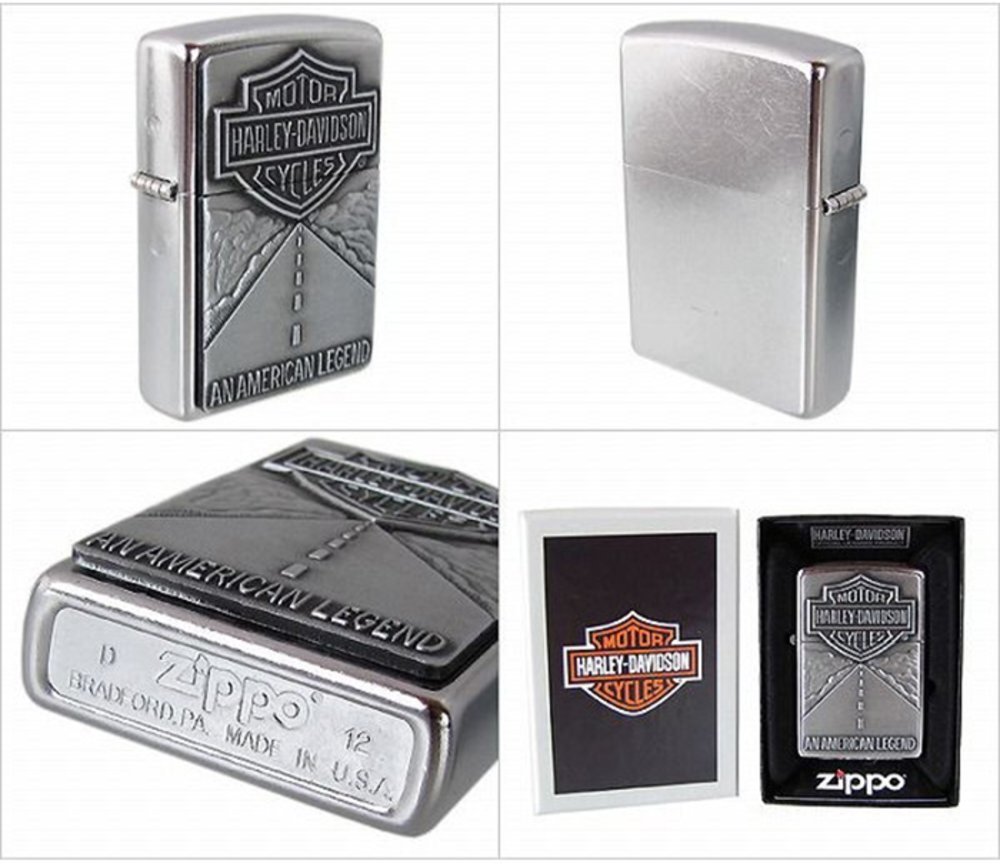 Zippo Harley-Davidson American Legend Emblem, Street Chrome Lighter #20229