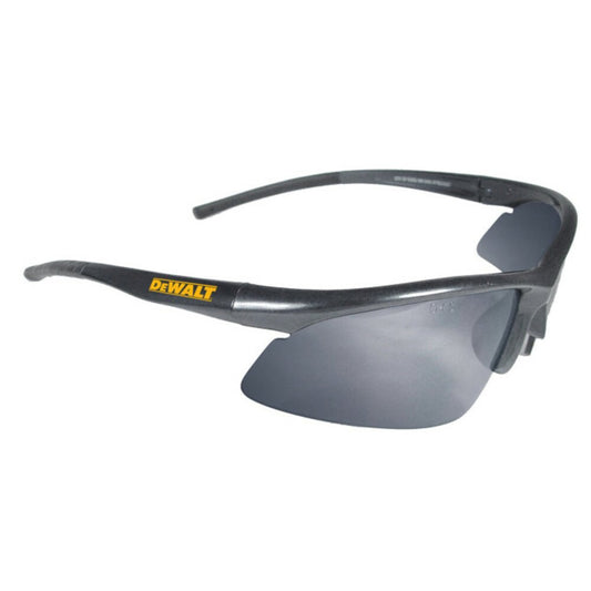 DeWalt Radius Safety Glasses, Black Frame, Silver Mirror Lens #DPG51-6D