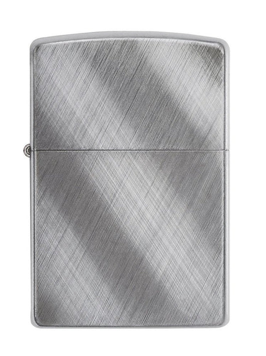 Zippo Diagonal Weave, Classic Brushed Chrome Finish, Genuine Lighter #28182