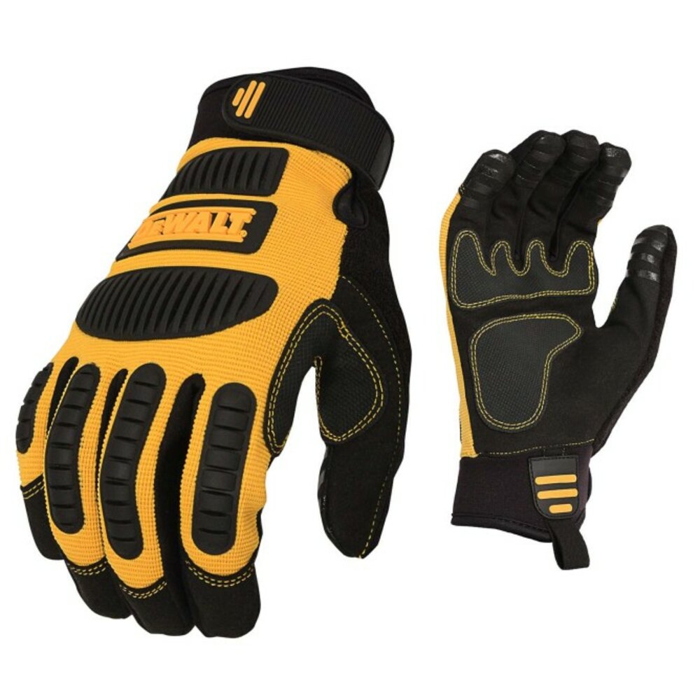 DeWalt Performance Mechanic Work Gloves, Yellow/Black, Large #DPG780L