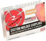 Radians Custom Molded Earplugs, Microfiber Storage Case NRR 26 Orange #CEP001-O