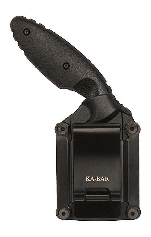 KA-BAR TDI Law Enforcement, Black, Hard Sheath, Black TDI Clip, Serr Edge #1481