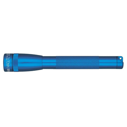 MAGLITE Mini, LED Flashlight, Adjustable Beam, 2 AA Batteries, Blue #SP22117