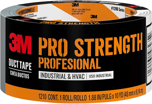 3M Pro Strength Duct Tape, 1.88 in x 10 yd (48.0 mm x 9.14 m) #1210-A