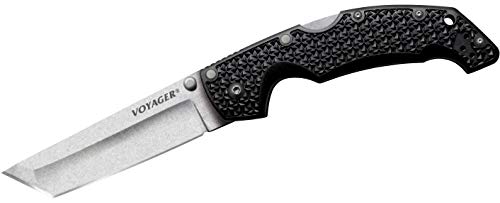 Cold Steel Voyager Series Folding Knife with Tri-Ad Lock and Pocket Clip #29AT