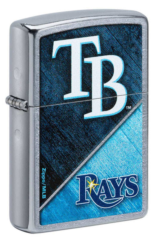 Zippo MLB Tampa Bay Rays, Baseball Team, Street Chrome Lighter #49750