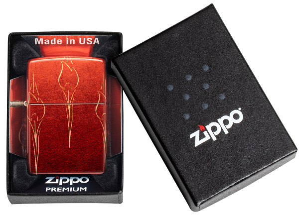 Zippo Logo 540 Fusion Tumbled Brass Lighter #48510