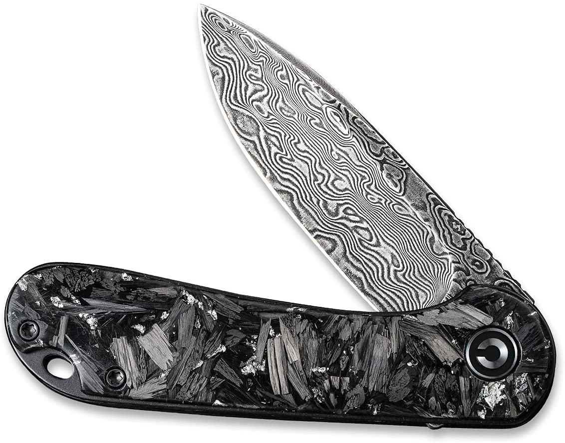 CIVIVI Elementum Knife, Damascus Blade + Resin Handle #C907C-DS2