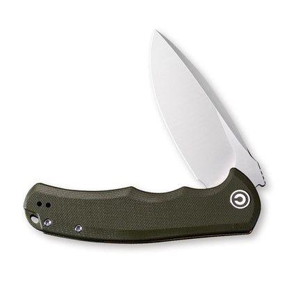 CIVIVI Praxis, Green G10 Handle, Satin Finished Blade #C803A