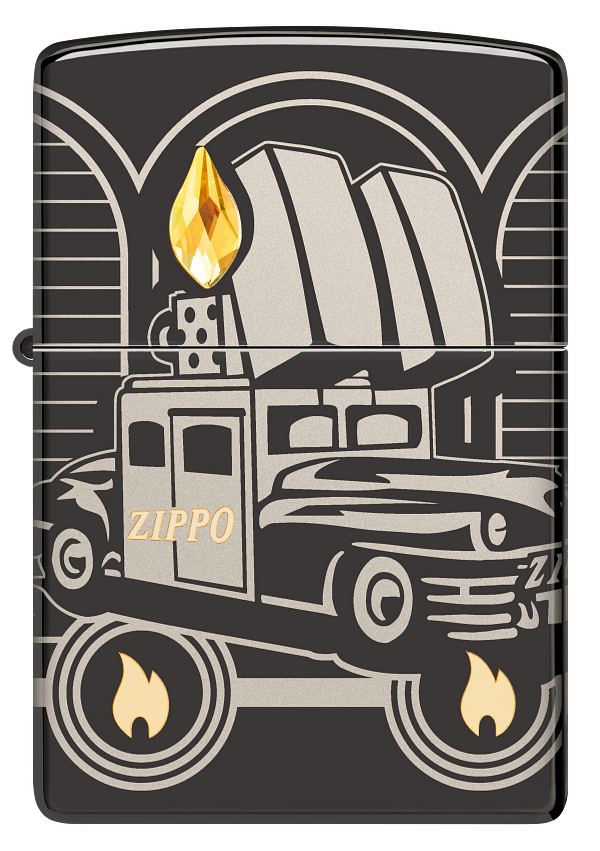 Zippo 2023 Collectible Of The Year, High Polish Black Armor Lighter #48691