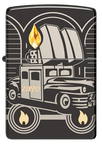 Zippo 2023 Collectible Of The Year, High Polish Black Armor Lighter #48691