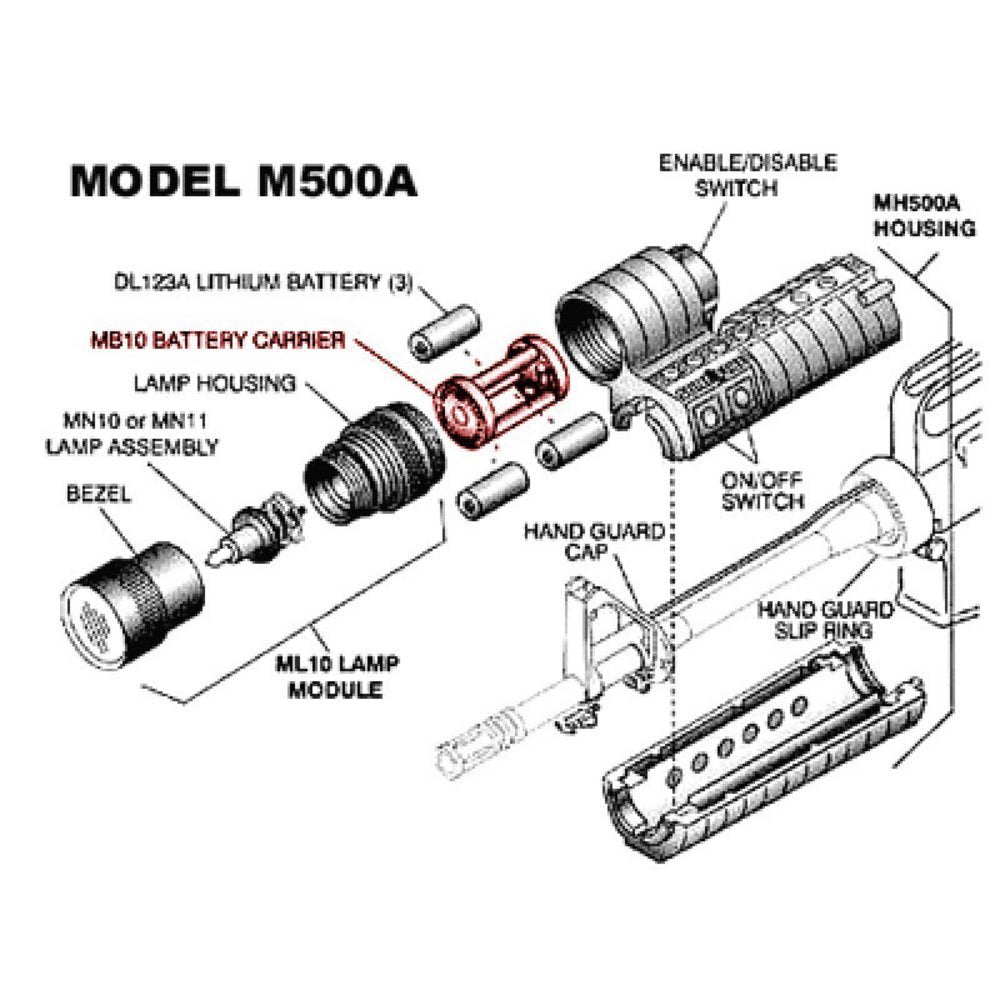 Surefire Battery Carrier Assembly #MB10