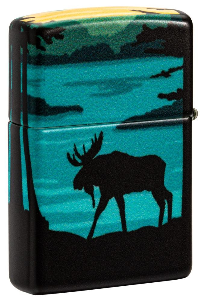 Zippo Moose Landscape 540° Design, Windproof Lighter #49481
