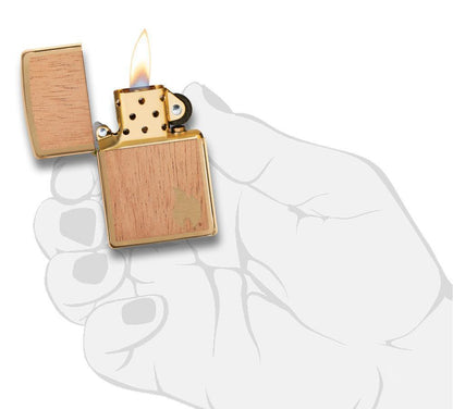 Zippo WOODCHUCK Flame Design, Windproof Lighter #29901