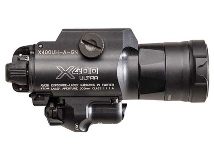 Surefire Green Laser WeaponLight, White LED, Ultra-High 1000 Lumens #X400UH-A-GN