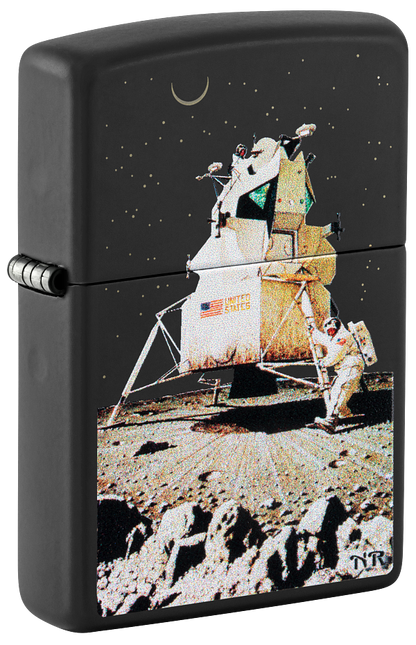 Zippo Norman Rockwell Mans First Step on the Moon Lighter #48699