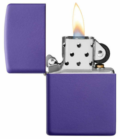 Zippo Classic Purple Matte Genuine Windproof Lighter, Made In USA #237