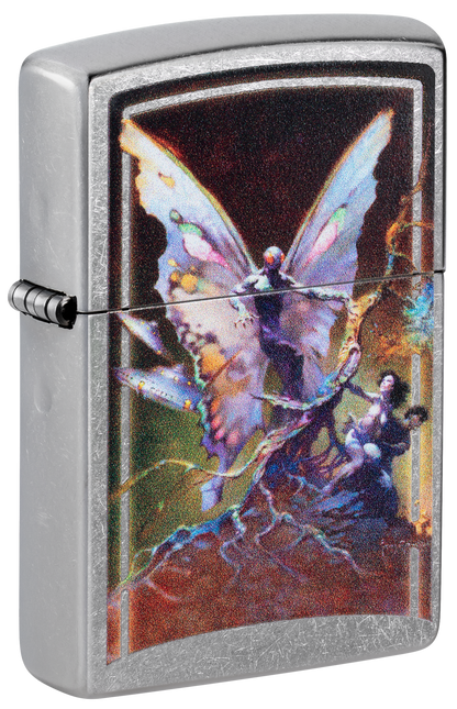 Zippo Guardian Fairy Design, Street Chrome Lighter #48377