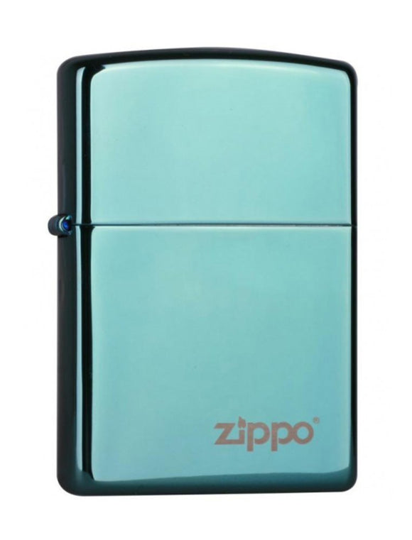 Zippo Logo Chameleon Lighter, Green/Blue Finish, Windproof #28129ZL