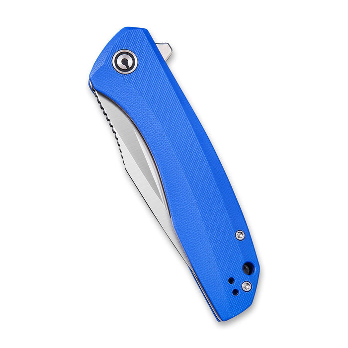 CIVIVI Baklash Blue G10 Handle, Gray Satin Finished Blade #C801F