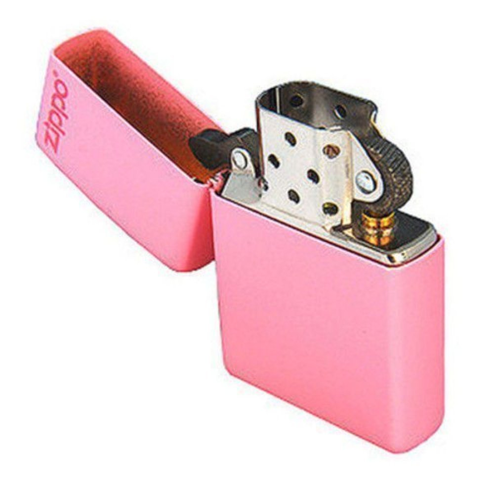 Zippo Pink Matte Lighter, w/ Logo, Windproof #238ZL