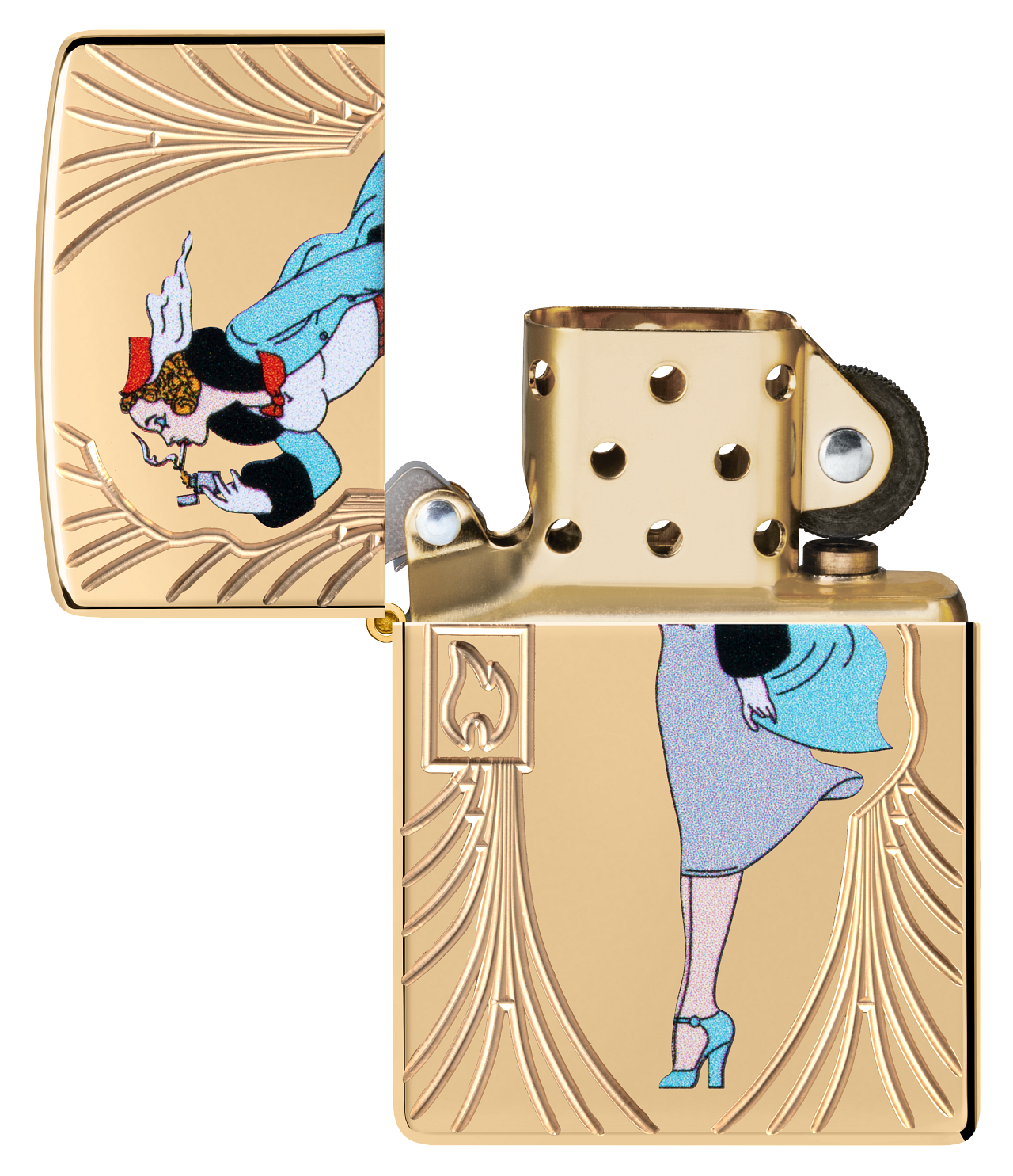 Zippo Windy Girl 85th Anniversary Collectible Armor Lighter #48413