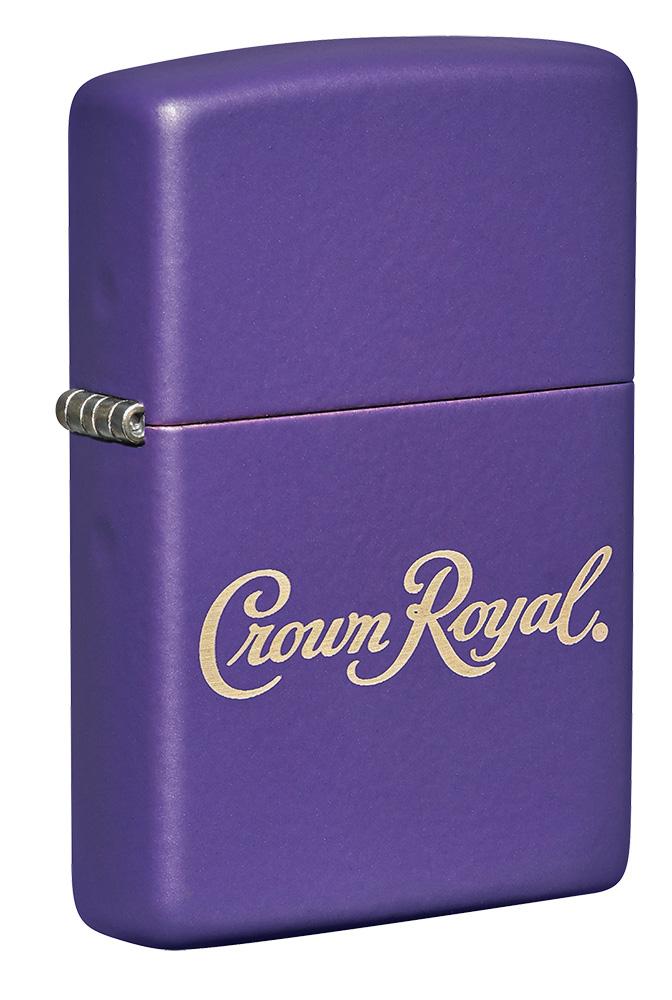 Zippo Crown Royal Logo, Purple Matte Finish Lighter #49460