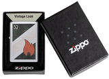 Zippo 32 Flame Logo, Vintage High Polish Chrome Lighter #48623