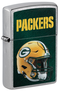 Zippo NFL Green Bay Packers Footbal Team, Street Chrome Lighter #48429