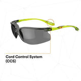 3M Solus Safety Glasses, Anti-Fog Coating, Gray AF-AS lens #SCCS02SGAF-GRN
