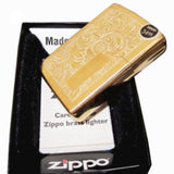 Zippo Classic Venetian Design, High Polish Brass Genuine Windproof Lighter #352B