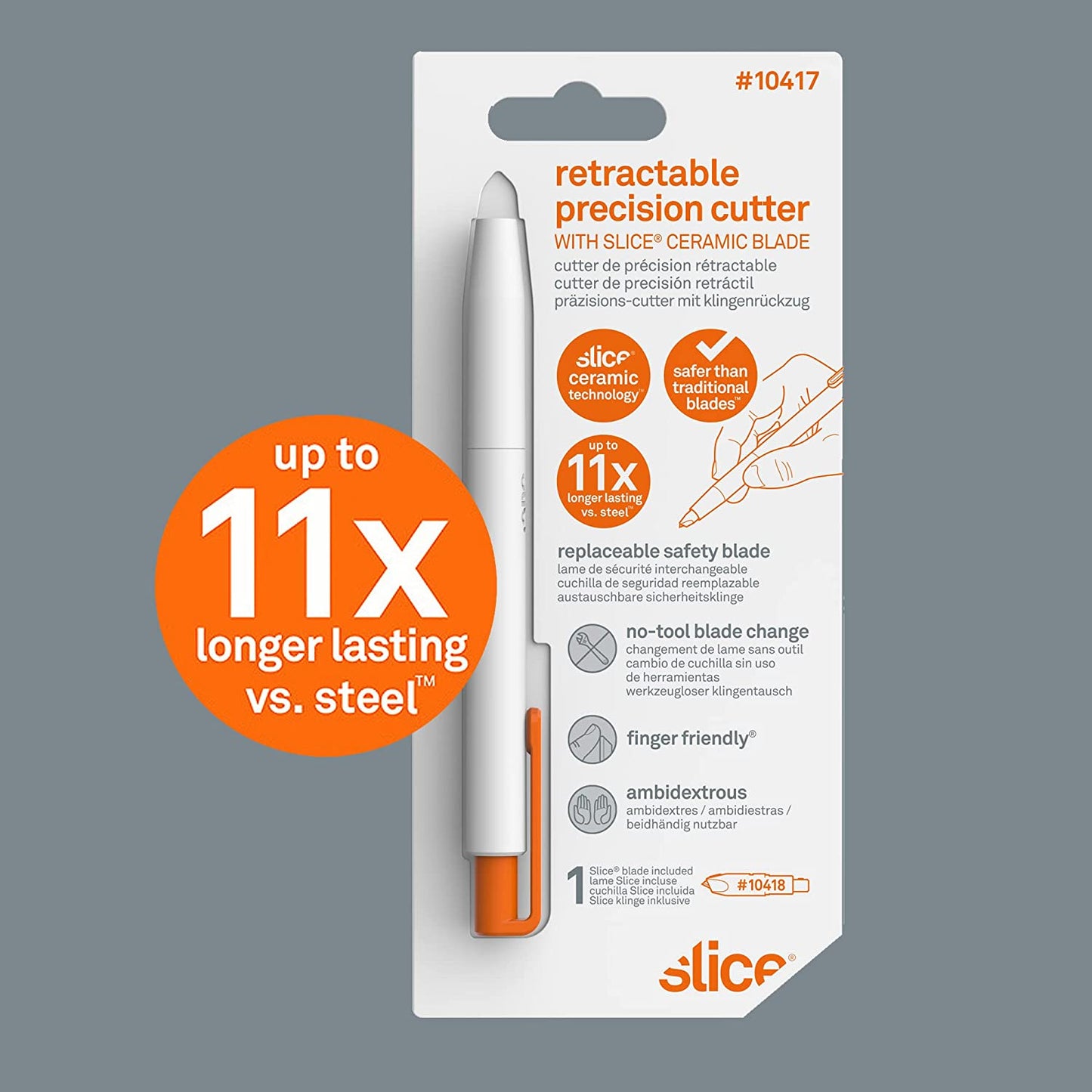 Slice Finger Friendly Blades Precision Cutter - Retractable #10417