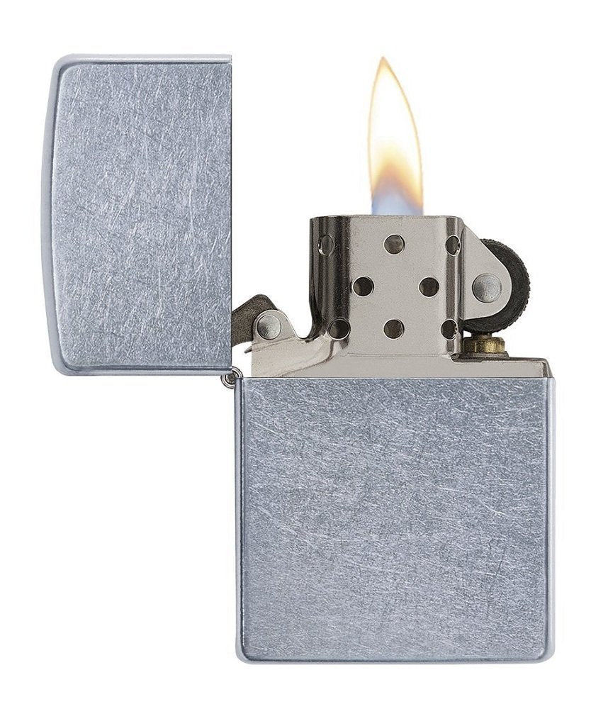 Zippo Classic Street Chrome Finish, Good For Engraving, Windproof Lighter #207