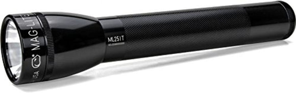 MAGLITE Incandescent 3-Cell Flashlight, 63 Lumens, Black #ML25IT-3016
