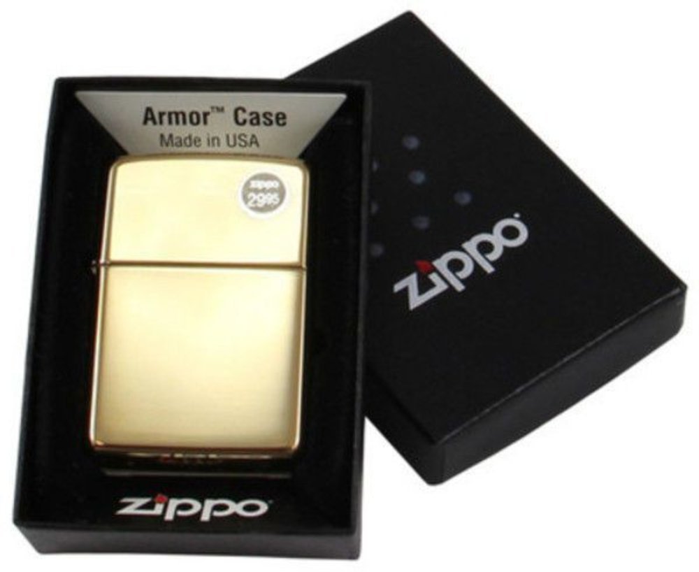 Zippo Armor High Polish Brass Lighter #169