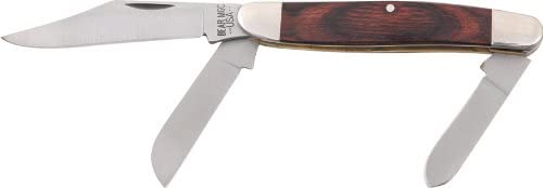 Bear & Son Rosewood Stockman, Three-Blade Slip Joint Knife #247R