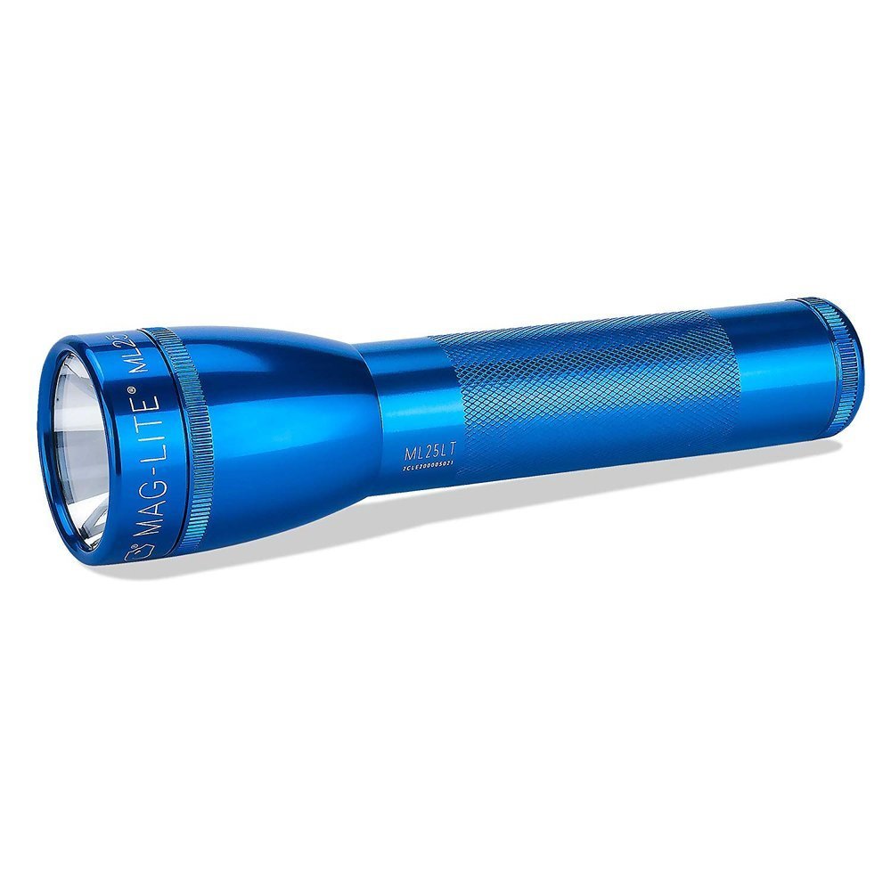 MAGLITE ML25LT, LED Flashlight, 2 Cell C Flashlight, Blue #ML25LT-S2116