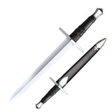 Cold Steel Hand and a Half Dagger, 1055 Carbon, Leather/Wood Scabbard #88HNHD