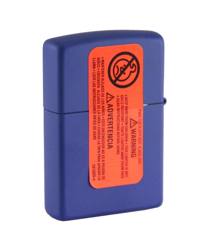 Zippo Lighter Royal Blue Matte #229ZL