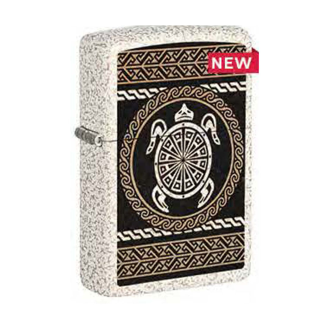 Zippo Turtle Design, Mercury Glass Finish Windproof Lighter #49665